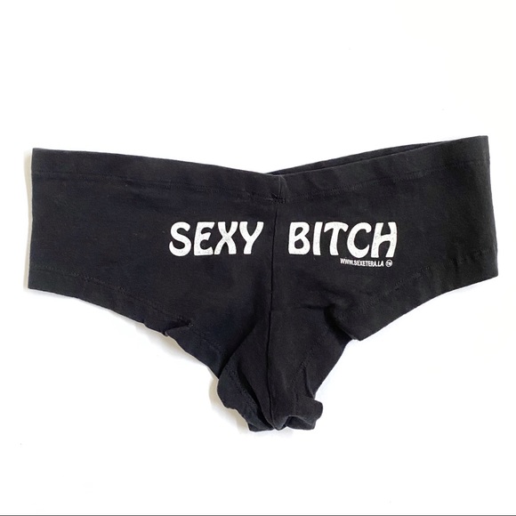 sexetera Other - SEXY BITCH black white cotton cheeky underwear panties Sexetera